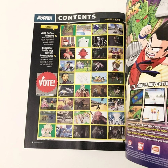 Nintendo Power Volume 237 January 2009 Magazine With Pokemon Stickers - Picture 9 of 16